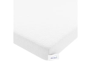 WOWTTRELAX Memory Foam Mattress Topper Small Double Bed, 3 IN Dual-Layer Extra Thick, Flexible Ventilated Design With Washable & Removable Knitting Cover, Back Pain Support (120x190x7cm)