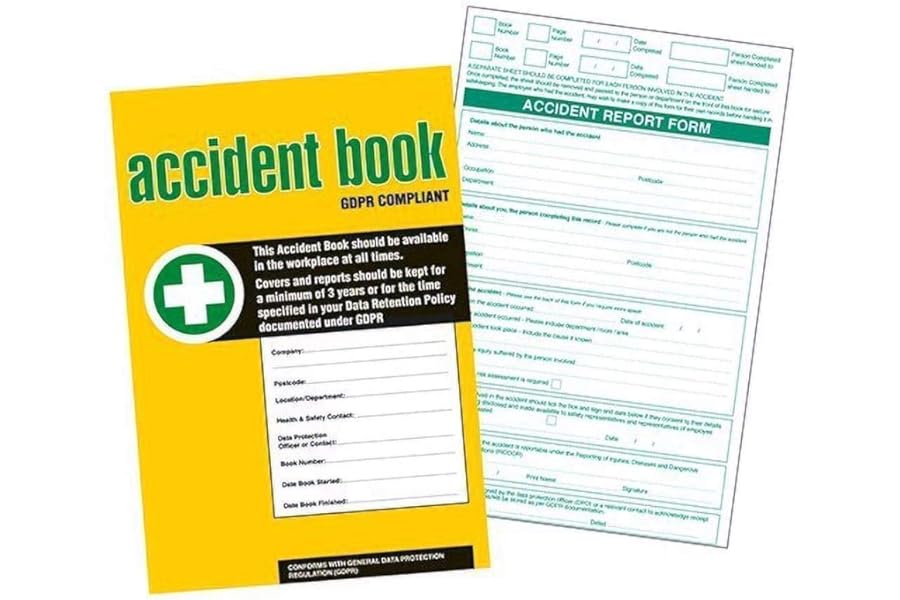 RP Printers AEC5749 GDPR Compliant Business Accident Book