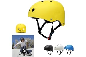 MAGIC SELECT Fahrradhelm oder Elektroroller zum Skaten, Scooter, Fahrrad, Skate. Erwachsenen Sporthelm mit herausnehmbarem Futter, ABS + EPS-Schale, 11 Belüftungsöffnungen, Riemen und verstellbarem Umfangsrad.