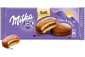 Milka Choc & Choc Ciastka biszkoptowe przekładane nadzieniem kakaowym oblane czekoladą mleczną 150 g