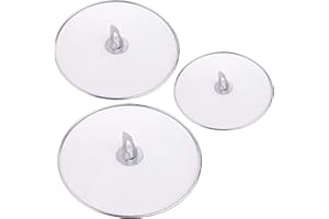 thirei Spritzschutz Pfannen, Pfannenspritzschutz, 3 Stück Pfannen Spritzschutzdeckel, Pfannenspritzschutz Edelstahl Rostfrei, Durchmesser 25, 29, 33 cm