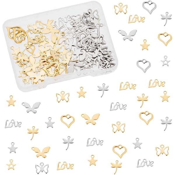 2 Metri 1 Metro In Acciaio Inox Foglia Stella Catena A Maglia Ciondola Ciondoli Ciondoli Catene - Foto 7