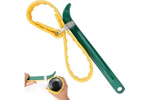 WHC Chiave Filtro Olio ,Filtro Dell'olio da 8 Pollici, Chiave a Cinghia in Gomma, Regolabile Multifunzionale Chiave a Nastro da Auto da Moto per Tappo Olio Renault, Il Filtro Dell'olio