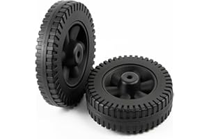 MEZOKUCEL 2 Ruote di Ricambio per Barbecue in plastica, Ruote di Ricambio per Griglie a Gas Charbroil, Ruote da Forno per Barbecue (6 Pollici)