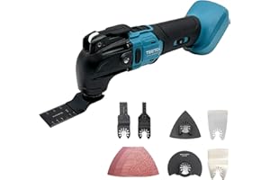MAENGRE 18V Li-Ion Cordless Oscillating Multi-Tool 300W Electric Multifunction Tools with 22 Piece Accessory Kit for Makita(no Battery, no Charger)