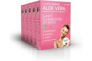 ‎ARTE FIORI Capillum AMOVE Intim Enthaarungscreme Frauen Aloe Vera 5x300g - Premium Enthaarungspulver Intimbereich - schmerzfreies Dusch Haarentfernungspulver Intim ohne Zusatzstoffe mit neutralem Geruch