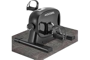MOCOERL Mini-Fahrrad, Mini-Heimtrainer, Beinmaschine, digital, unter dem Schreibtisch, Fahrrad, Arm und Bein, Pedalgerät mit LCD-Display