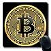 Produktbild Luancrop Mousepads Bit Crypto Goldmünze Schwarz Lackiertes Brett Bitcoin Gold Anonym Bank Banking Design rutschfeste Gaming-Mausunterlage Längliche Gummimatte