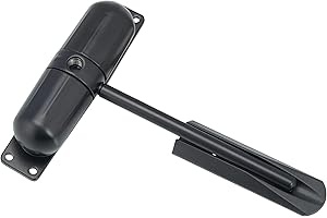 Sterling 271 DCBK Ferme-porte à ressort avec résistance au feu de 1/2 heure - Monté en surface, Noir