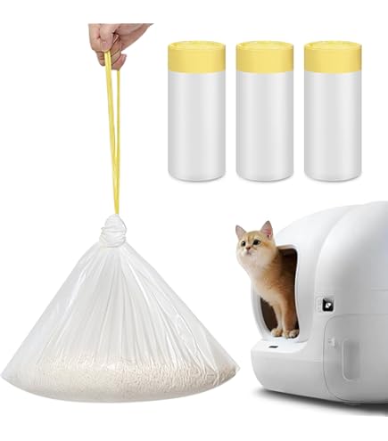 Tecasa Mülltüten mit Tragegriff Selbstreinigende Katzentoilette