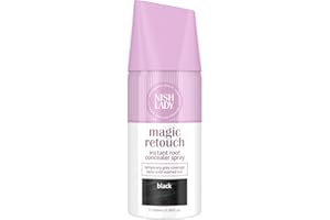 ‎NISHLADY Nishlady Magic Retouch Sprays Instant Root Concealer Spray - Schnelle und Einfache Anwendung, Ansatz-Ausbesserungsspray, für Frauen Haarfarbspray Hellbraun, Schwarz (Black, 100 ml (1er Pack))