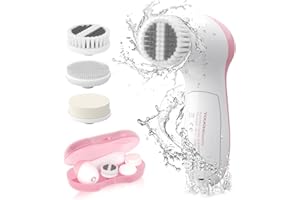 TOUCHBeauty Limpiador Facial Eléctrico 3 en 1 con 2 Velocidades, Limpieza Profunda Para Pieles Grasas y Acné, Eliminación de Puntos Negros, IPX7 Portátil Para Viajes (Rosa Coral)