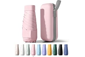 Betrynidil Parapluie Pliable de Voyage MINI - Mini Parapluie De Poche, Anti-UV, Léger, Compact, petit parapluie portable compact pour hommes et femmes