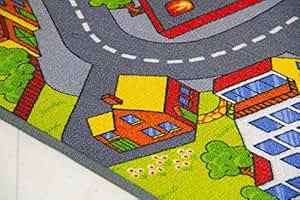 Kinder Teppich City - Straßen und Spiel Teppich, 160x200 ...