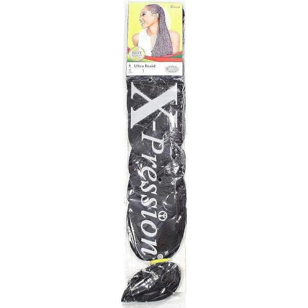 Xpression Ultra Braid – 6 Strähnen Für Afrikanische Zöpfe, 210 Cm, 100% Kanekalon