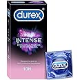 Durex Intense Condoms for her - 10 Count | Dotted and Ribbed condom with Desirex gel