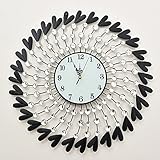 WERLM Die Kreative Wand Dekoration Wanduhr Einfache Wohnzimmer Wohnzimmer Schlafzimmer eiserne Wand Uhren, Armbanduhren, Schwarz