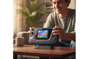 GEEK ART PLAY Stand pour Sega Game Gear - Support de Présentation et Protection Console Rétro