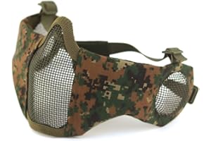 HANSTRONG GEAR H World EU Integrated Tactical Airsoft Painball Full Face Googles Piloteer Protective Helmet with Removable Face Shield