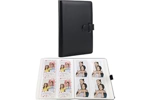 Frankmate 256 Pockets Mini Photo Album for Fujifilm Instax Mini Camera, Leather Photo Album Bookshelf Picture Album Book Simple Design