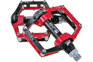 GENERIC FrontStep Two Colore Magnesio Alluminio Pedali Antiscivolo Pedali leggeri per BMX/MTB/Mountain Bike Pedali con assi in acciaio Cr-Mo di alta qualità