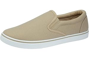SERGIO ITALIA Mens Slip On Sneakers Canvas Espadrilles Deck Plimsolls Trainers Pumps Shoe Size