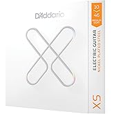 D'Addario Gitar Telleri, XS Nikel Kaplı Elektro Gitar Telleri, XSE1046, P&uuml;r&uuml;zs&uuml;z His ve Olağan&uuml;st&uuml; Tonlu Maksimum &Ouml;m&uuml;r, 6 Tel