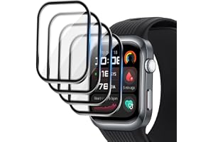 Vuciya 4 stycken skyddsfolie för Huawei Watch D2 pansarglas, 3D krökt heltäckande, HD TPU displayskyddsfilm, reptålig, pansar