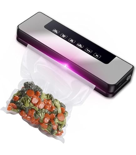 Machine Sous Vide 5 En 1 - 10 Sacs Inclus | Pour Aliments Secs Et Humides | Conservation 8 Fois Plus Longue