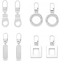 8 Pezzi Sostituzione Cerniere Lampo - Testa Rimovibile A Forma Di Margherita, Per Abbigliamento E Borse - Foto 8