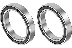 QUARKZMAN 6806-2RS 30x42x7mm Bolas Rodamientos x 2uds Cromo Acero para Máquinas y Herramientas, [Doble Sellado]