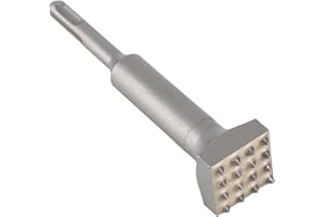 WOHPNLE 6 Inch Bushing Tool Concrete SDS Max Bushing Bit, Square Head Concrete Roughness Coating Remove Bush Hammer Drill Bit for Rotary Hammer