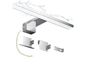 Hommie Lampe Miroir Salle de Bain 30CM Blanc Neutre 4000K LED 6W 230V 815LM Étanche IP44 Luminaire Salle de Bain Lampe de Miroir En Alliage d'Aluminium