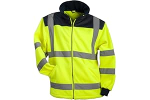 URG Fleece Warnjacke Winterjacke Warnschutzjacke Arbeitsjacke Gelb (POL-HSV-Y)