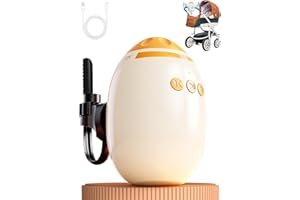 KRYVELLA Kinderwagenschaukler,Wiederaufladbar Schlafhilfe für Baby mit 0-7000 U/min Einstellbaren Schaukelintensitäten und Timer, kinderwagen Schaukler mit 11 White Noise Universell für Kinderwagen und Buggy