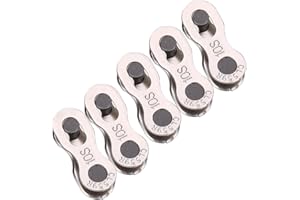 ‎VGEBY Fahrradkettenglied, 5 Paar Fahrrad Kettenverschluss Kettenverschluss-Glied für 6, 7, 8, 10 Geschwindigkeitskette Fahrrad Ersatzteile (10 Speed)