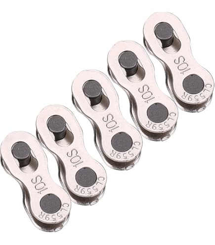 Maillon Rapide KMC S1 Pour Chaîne 1 Vitesse - Largeur 1/8″ - Compatible Shimano, SRAM - Argent Foncé