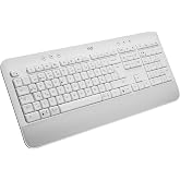 Logitech Signature K650 Tam Boyutlu Kablosuz Klananye, Bilek Desteği, BLE Bluetooth naneya Logi Bolt USB, Derin Yastıklı Tuşl