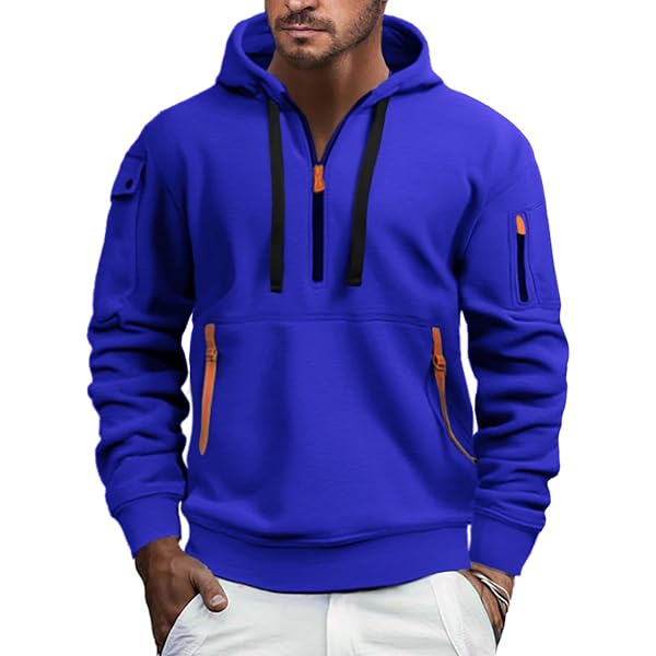 Felpa Con Cappuccio Uomo In Pile Oversize, Morbida E Calda, Con Tasca A Marsupio E Cappuccio Regolabile – Perfetta Per L’inverno