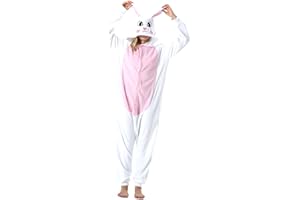 ULEEMARK Animaux de Pyjama Cosplay Halloween Onesies Deguisement Carnaval Costumes Grenouillères Combinaisons de Nuit