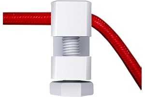 QuirkLz Set di 8 Decentratore da Soffitto da parete e soffitto, Decentratore Lampadario, Decentratore a Soffitto, Decentratore Cavo Elettrico, fermacavi a muro, installazione per progetti fai da te