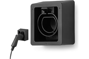 Green Wallbox Portacables de Carga - para Coche Eléctrico - Portacables sin portacables - Bloqueo de Enchufe - Compatible con Cable Tipo 2 - Material Resistente y Duradero