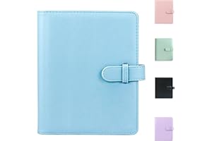 YDYXIEJI 256 Pockets Mini Photo Album for Fujifilm Instax Mini 12 11 99 70 50S 40 26 25 9 8+ 8 7S, Polaroid Snap/PIC-300/SocialMatic & Zip Instant Photo Album for 54 x 86mm(2.1" x 3.4") Pictures (Pastel blue)