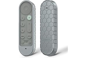 Fintie Etui ochronne do Google TV Streamer (4K) Pilot do wyszukiwania głosowego 2024 - Grzebień miodowy, lekki, antypoślizgowy, odporny na wstrząsy silikonowy pokrowiec (Hazel)