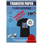 PPD Inkjet - A4 x 200 Sheets of Premium Thermal Transfer Paper for T-shirts and Dark Fabrics - Easy to Use and Suitable for A