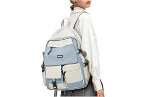 HYC00 School Backpack Womens, Causal Travel School Bags 14 Inch Laptop Rucksack Bag for Women Teenage Girls Boys Lightweight College Rucksack Water Resistant Students Bookbag Work Daypack