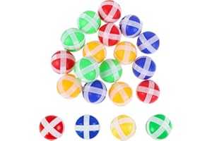 KEWUF 20 palline adesive per bersaglio da freccette, freccette per interni ed esterni, freccette bersaglio sticky ball da 3,4 cm, adatte per bambini grandi e piccoli, regalo di compleanno.