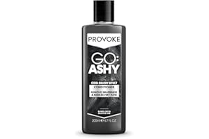 PROVOKE Go Ashy Conditioner 200ml, Remove Brassiness & Adds Silvery Tone to Hair, Formulated with Triple Toning Technology, Turn Warm & Brassy Hair to Cool & Ashy