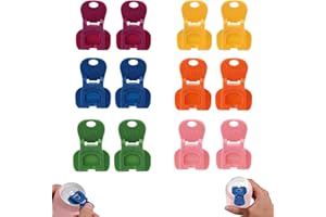 Lyreh 12pcs Can Opener and Cover, Plastic Colorful Easy Pop Can Tab Buddy Opener and Complete Cover Drink Protectors Tool for Soda Beer Beverage Opening Leakproof or Protect from Dust