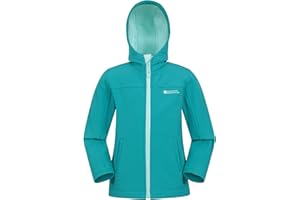 Mountain Warehouse Exodus Chaqueta softshell para niño - chaqueta impermeable con forro polar, cortavientos, transpirable - perfecta para trekking, montaña y entretiempo